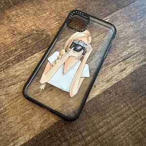 Casetify Camera Girl Transparent Case iPhone 11 Pro Max case.